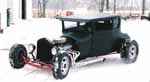 26 Ford Model T Hiboy Coupe in the snow