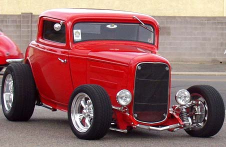 32 Ford Hiboy Chopped 3W Coupe
